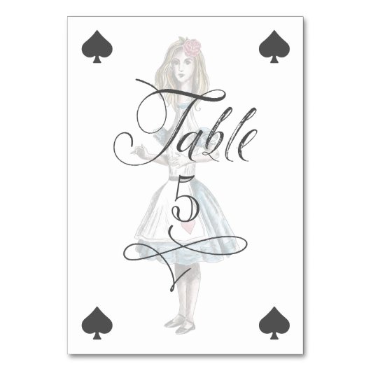 Alice in Wonderland Tall Alice Character Kaart (Voorkant)