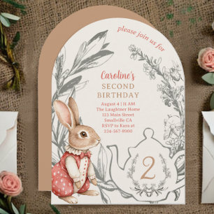  Alice in Wonderland Tea 2e verjaardag Kaart