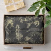 Alice in Wonderland Tea Black Gold Tissue Paper Tissuepapier (Geschenk)