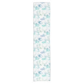 Alice in Wonderland Tea Blue Green Table Runner Korte Tafelloper (Voorkant)