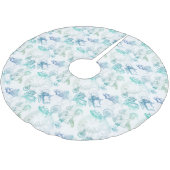 Alice in Wonderland Tea Blue Green Tree Skirt Kerstboom Rok (Gekanteld)