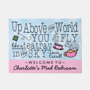 Alice in Wonderland Tea Carroll Quote Persoonlijk Deurmat