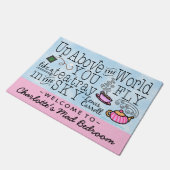 Alice in Wonderland Tea Carroll Quote Persoonlijk Deurmat (Schuin)