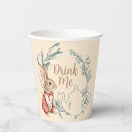 Alice in Wonderland Tea Drink Me Papieren Bekers