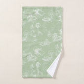 Alice in Wonderland Tea Green Towel Set Bad Handdoek (Handdoek)