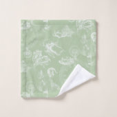 Alice in Wonderland Tea Green Towel Set Bad Handdoek (Wasdoekje)