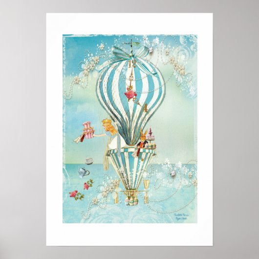 Alice in Wonderland Tea op het Poster van vier uur (Voorkant)