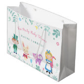 Alice in Wonderland Tea Party Baby shower Groot Cadeauzakje (Voorkant Gekanteld)