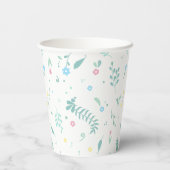 Alice in Wonderland Tea Party Baby shower Papieren Bekers (Achterkant)