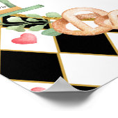 Alice in Wonderland Tea Party Baby shower Welkom Poster (Hoek)