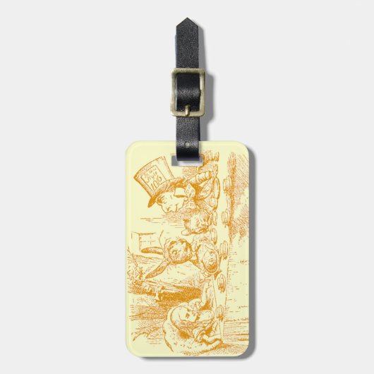 Alice in Wonderland Tea Party Bagagelabel (Voorkant verticaal)