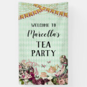 Alice in Wonderland Tea Party Banner (Verticaal)