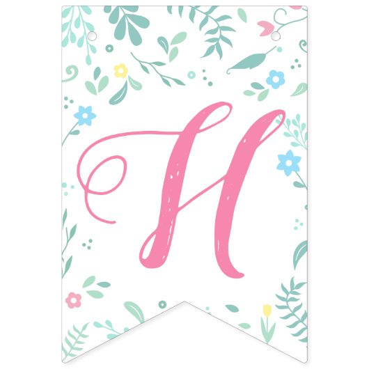 Alice in Wonderland Tea Party Birthday Banner (Tweede vlag)