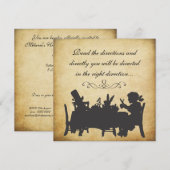  Alice in Wonderland Tea Party Birthday Kaart (Voorkant / Achterkant)