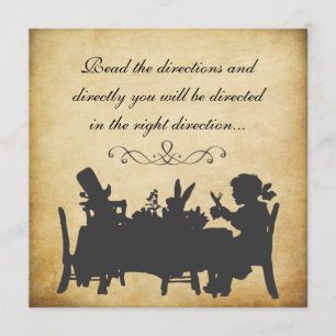 Alice in Wonderland Tea Party Birthday Kaart