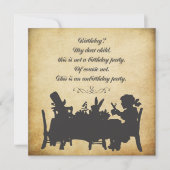  Alice in Wonderland Tea Party Birthday Kaart (Voorkant)