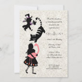 Alice in Wonderland Tea Party Birthday Kaart (Voorkant)