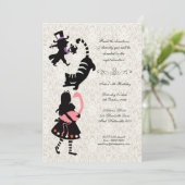  Alice in Wonderland Tea Party Birthday Kaart (Staand voorkant)
