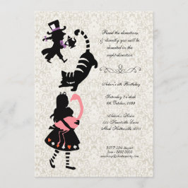 Alice in Wonderland Tea Party Birthday Kaart