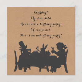 Alice in Wonderland Tea Party Birthday Kaart