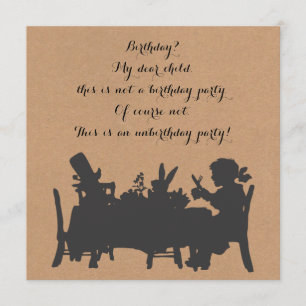 Alice in Wonderland Tea Party Birthday Kaart