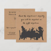 Alice in Wonderland Tea Party Birthday Kaart (Voorkant / Achterkant)