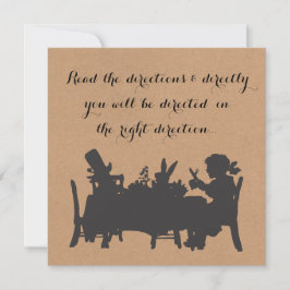 Alice in Wonderland Tea Party Birthday Kaart