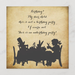 Alice in Wonderland Tea Party Birthday Kaart