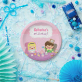 Alice in Wonderland Tea Party Birthday Supplies Papieren Bordje (Feest)