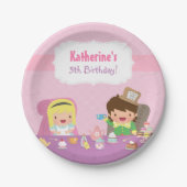 Alice in Wonderland Tea Party Birthday Supplies Papieren Bordje (Voorkant)