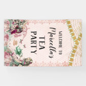 Alice in Wonderland Tea Party Blush & Mint Spandoek (Horizontaal)