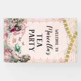 Alice in Wonderland Tea Party Blush & Mint Spandoek