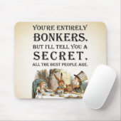 Alice in Wonderland - Tea Party - Bonkers Quote Muismat (Met muis)