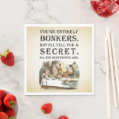 Alice in Wonderland - Tea Party - Bonkers Quote Servet (Insitu)