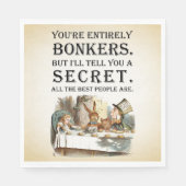 Alice in Wonderland - Tea Party - Bonkers Quote Servet (Voorkant)