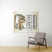 Alice in Wonderland - Tea Party - Bonkers Quote Wandkleed (In Situ (horizontaal))