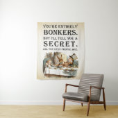 Alice in Wonderland - Tea Party - Bonkers Quote Wandkleed (In situ)