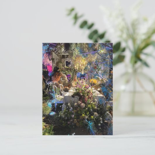 Alice in Wonderland Tea Party Briefkaart (Staand voorkant)