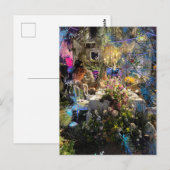 Alice in Wonderland Tea Party Briefkaart (Voorkant / Achterkant)