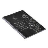 Alice in Wonderland Tea Party Chalkboard Whimsical Notitieboek (Rechterzijde)