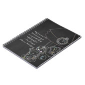 Alice in Wonderland Tea Party Chalkboard Whimsical Notitieboek (Linkerzijde)