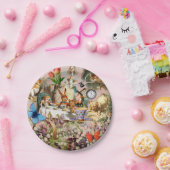 Alice in Wonderland tea party characters Papieren Bordje (Feest)