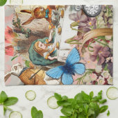 Alice in Wonderland tea party characters Theedoek (Gevouwen)