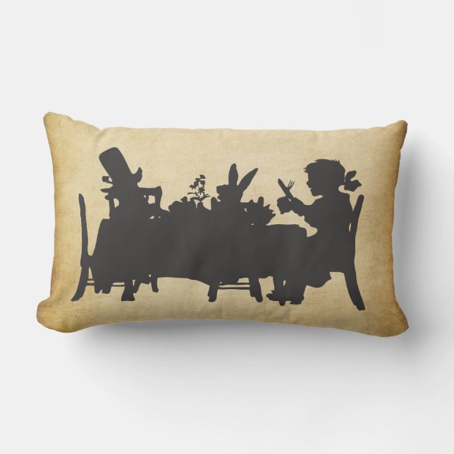  Alice in Wonderland Tea Party Cushion Kussen (Voorkant)