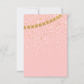 Alice in Wonderland Tea Party Custom Party Kaart (Achterkant)