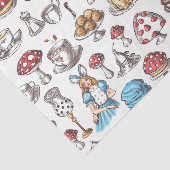Alice in Wonderland Tea Party Decoupage Tissuepapier (Detail)