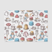 Alice in Wonderland Tea Party Decoupage Tissuepapier (Voorkant)
