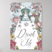 Alice in Wonderland Tea Party Drink Me Poster (Voorkant)