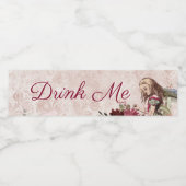 Alice in Wonderland Tea Party Drink Me Waterfles Etiket (Enkel label)