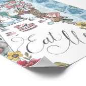 Alice in Wonderland Tea Party Eet me Poster (Hoek)